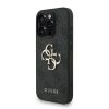 Guess PU 4G Metal Logo Strap tok iPhone 15 Pro Max készülékhez fekete