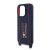 Red Bull Silicone Vertical Logo MagSafe tok + Crossbody Strap iPhone 16 Pro Max készülékhez tengerészkék