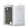 Guess PU bőr 4G Colored Ring MagSafe tok iPhone 16e készülékhez barna