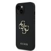 Guess PU Grained 4G Metal Logo tok iPhone 15 készülékhez fekete