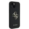 Guess PU Grained 4G Metal Logo tok iPhone 15 készülékhez fekete