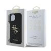 Guess PU Grained 4G Metal Logo tok iPhone 15 készülékhez fekete
