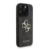 Guess PU 4G Metal Logo Strap tok iPhone 16 Pro Max készülékhez fekete