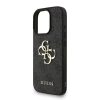Guess PU 4G Metal Logo Strap tok iPhone 16 Pro Max készülékhez fekete
