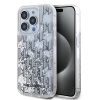 Karl Lagerfeld Liquid Glitter Monogram Gradient tok iPhone 15 Pro Max készülékhez fehér