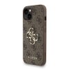 Guess PU 4G Metal Logo Strap tok iPhone 15 készülékhez barna