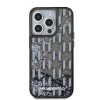 Karl Lagerfeld Liquid Glitter Monogram Gradient tok iPhone 15 Pro Max készülékhez fekete