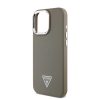 Guess PU Grained Triangle Logo tok iPhone 16 Pro Max készülékhez barna