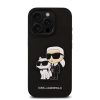 Karl Lagerfeld PU Saffiano Karl and Choupette tok iPhone 16 Pro Max készülékhez fekete