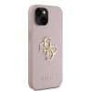 Guess PU Grained 4G Metal Logo tok iPhone 15 készülékhez rózsaszín