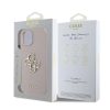 Guess PU Grained 4G Metal Logo tok iPhone 15 készülékhez rózsaszín