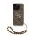 Guess PU 4G Metal Logo Strap tok iPhone 16 Pro Max készülékhez barna