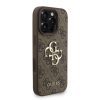 Guess PU 4G Metal Logo Strap tok iPhone 16 Pro Max készülékhez barna