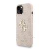 Guess PU 4G Metal Logo Strap tok iPhone 15 készülékhez rózsaszín