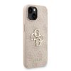 Guess PU 4G Metal Logo Strap tok iPhone 15 készülékhez rózsaszín