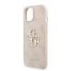 Guess PU 4G Metal Logo Strap tok iPhone 15 készülékhez rózsaszín