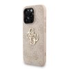 Guess PU 4G Metal Logo Strap tok iPhone 15 Pro Max készülékhez rózsaszín