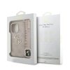 Guess PU 4G Metal Logo Strap tok iPhone 15 Pro Max készülékhez rózsaszín