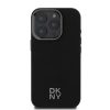 DKNY PU Leather Stack Logo Magsafe tok iPhone 16 Pro Max készülékhez fekete