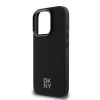 DKNY PU Leather Stack Logo Magsafe tok iPhone 16 Pro Max készülékhez fekete