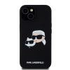Karl Lagerfeld Liquid Silicone Double Heads MagSafe tok iPhone 15 Pro Max készülékhez fekete