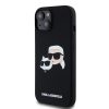 Karl Lagerfeld Liquid Silicone Double Heads MagSafe tok iPhone 15 Pro Max készülékhez fekete