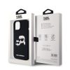 Karl Lagerfeld Liquid Silicone Double Heads MagSafe tok iPhone 15 Pro Max készülékhez fekete