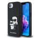 Karl Lagerfeld PU Saffiano Karl and Choupette tok iPhone 16e készülékhez fekete