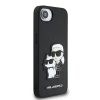 Karl Lagerfeld PU Saffiano Karl and Choupette tok iPhone 16e készülékhez fekete