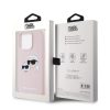 Karl Lagerfeld Liquid Silicone Double Heads MagSafe tok iPhone 15 Pro Max készülékhez rózsaszín