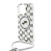 Karl Lagerfeld IML Monogram Crossbody K&CH Heads MagSafe tok iPhone 16 Pro Max készülékhez átlátszó