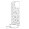 Karl Lagerfeld IML Monogram Crossbody K&CH Heads MagSafe tok iPhone 16 Pro Max készülékhez átlátszó