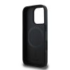 DKNY PU Leather Repeat Pattern Bottom Stripe MagSafe tok iPhone 16 Pro Max készülékhez fekete