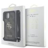 Guess PU 4G Metal Logo Crossbody Strap tok iPhone 15 készülékhez barna