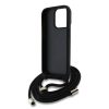 Guess PU 4G Metal Logo Crossbody Strap tok iPhone 15 Pro Max készülékhez rózsaszín