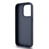 DKNY PU bőr sakktábla mintás és csíkos tok iPhone 15 Pro Max készülékhez kék