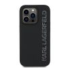Karl Lagerfeld 3D Rubber Glitter Logo tok iPhone 13 Pro készülékhez fekete