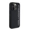 Karl Lagerfeld 3D Rubber Glitter Logo tok iPhone 13 Pro készülékhez fekete