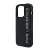 Karl Lagerfeld 3D Rubber Glitter Logo tok iPhone 13 Pro készülékhez fekete
