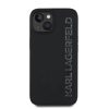 Karl Lagerfeld 3D Rubber Glitter Logo tok iPhone 14 készülékhez fekete