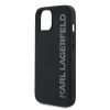 Karl Lagerfeld 3D Rubber Glitter Logo tok iPhone 14 készülékhez fekete