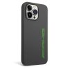AMG Liquid Silicone Green Logo tok iPhone 14 Pro készülékhez szürke