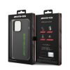 AMG Liquid Silicone Green Logo tok iPhone 14 Pro készülékhez szürke