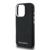 Karl Lagerfeld Grained PU Repeated Logo MagSafe tok iPhone 16 Pro Max készülékhez fekete