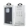 Karl Lagerfeld Grained PU Repeated Logo MagSafe tok iPhone 16 Pro Max készülékhez fekete