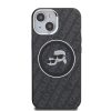 Karl Lagerfeld IML K&CH Heads Repeated Logo MagSafe tok iPhone 15 készülékhez fekete