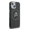 Karl Lagerfeld IML K&CH Heads Repeated Logo MagSafe tok iPhone 15 készülékhez fekete
