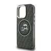 Karl Lagerfeld IML K&CH Heads Repeated Logo MagSafe tok iPhone 15 Pro Max készülékhez fekete
