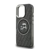 Karl Lagerfeld IML K&CH Heads Repeated Logo MagSafe tok iPhone 16 Pro Max készülékhez fekete