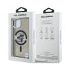 Karl Lagerfeld IML Glitter Karl and Choupette Sketch MagSafe tok iPhone 15 készülékhez fekete